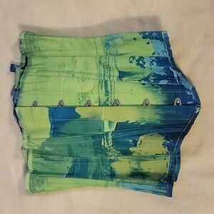 Corset Story Green and Blue Swirl Corset Size 22”  waist 22”. Bundle and Save